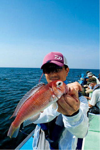 アマダイと男性