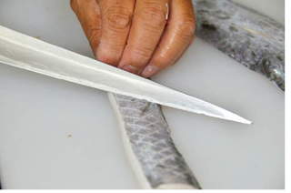 さばいている様子