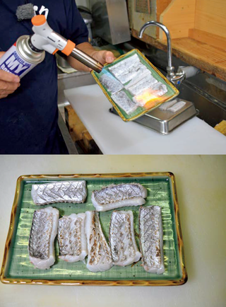 さばいている様子