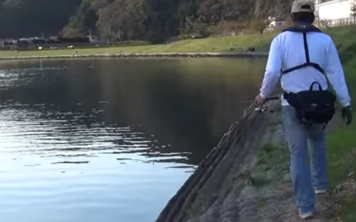 釣り人のアップ写真