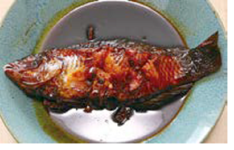 ホシササノハベラの煮つけ