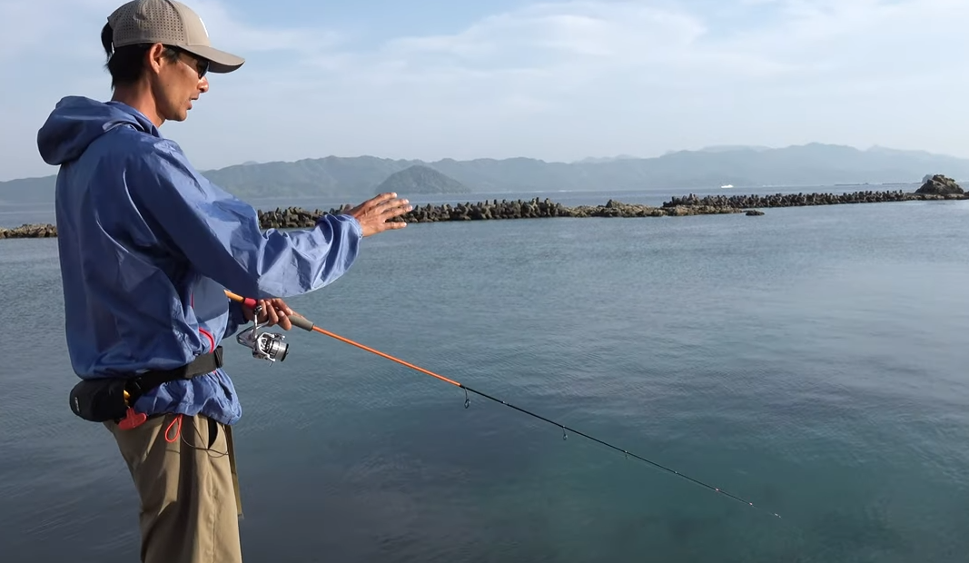 釣り人のアップ写真