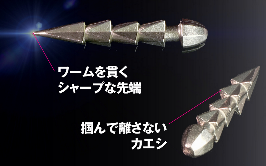 シンカーのアップ写真