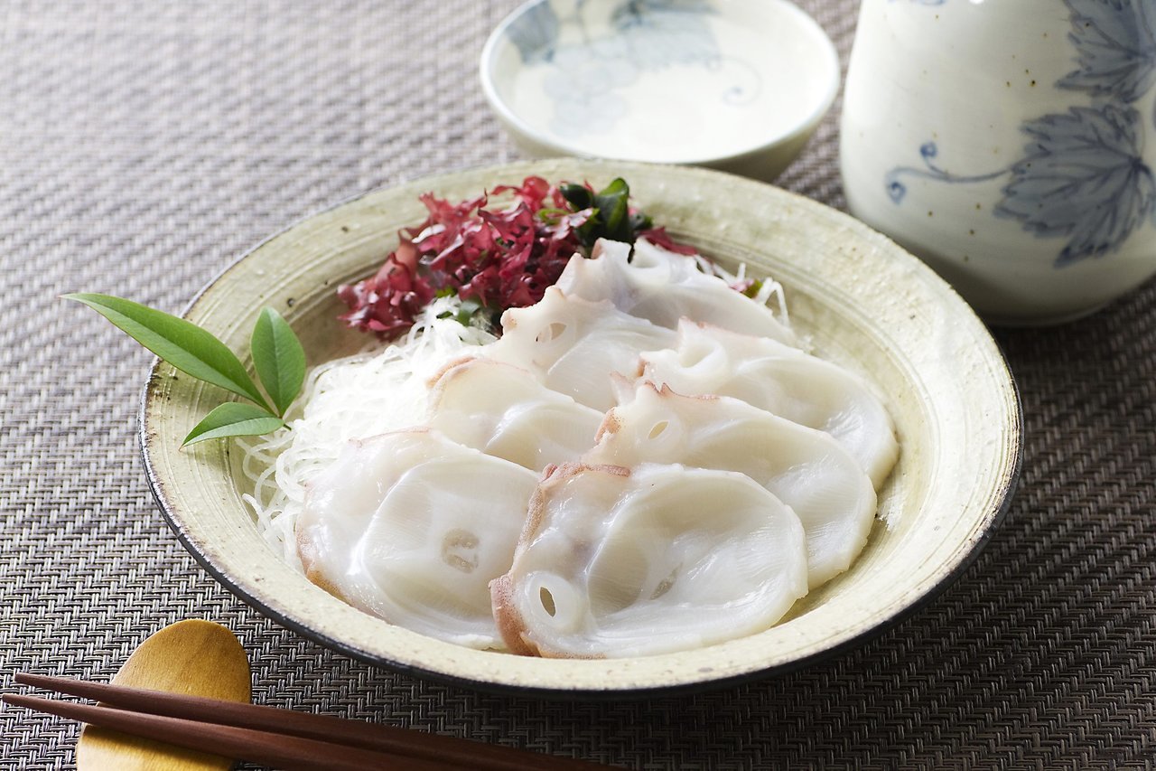 タコの刺身の写真