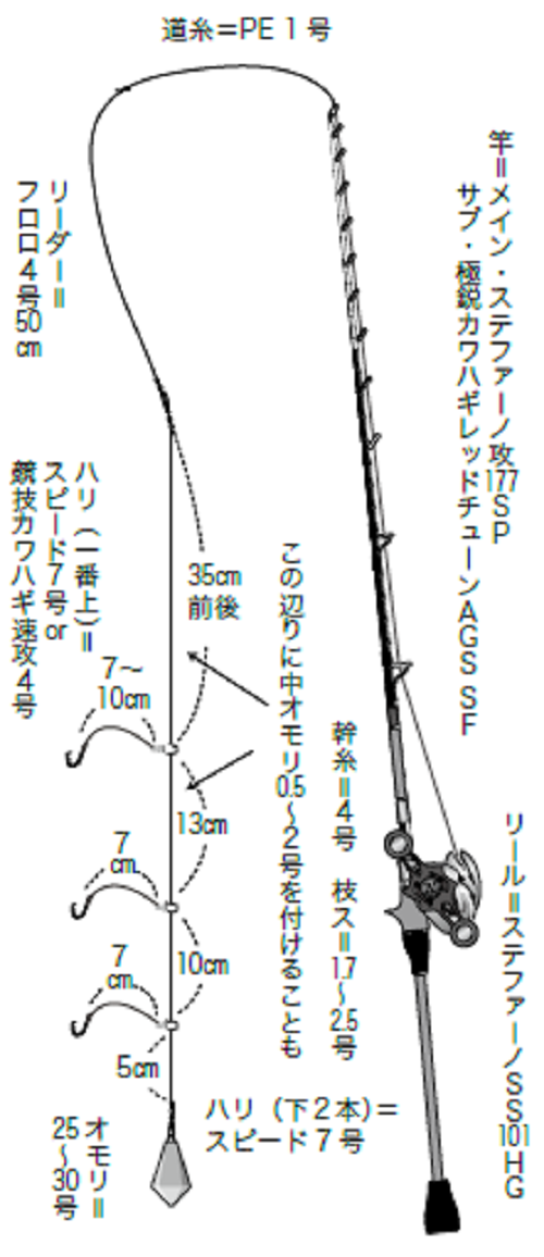 あさころ　ダイワ　極鋭　カワハギ　仕掛　シマノ　がまかつ　ステファーノ ダイワ極鋭カワハギ仕掛けセットシマノがまかつステファーノ
