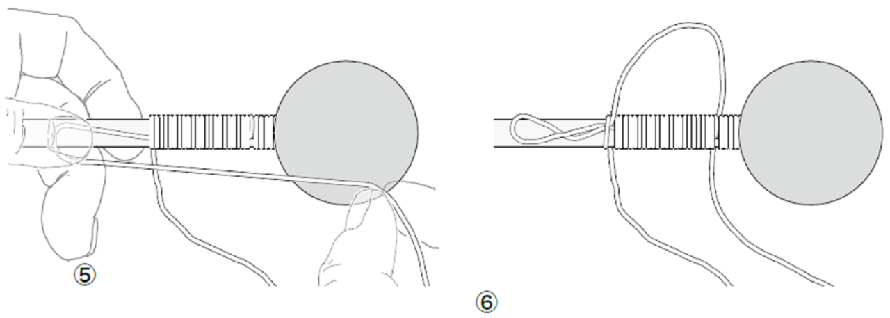 オモリの取り付け図