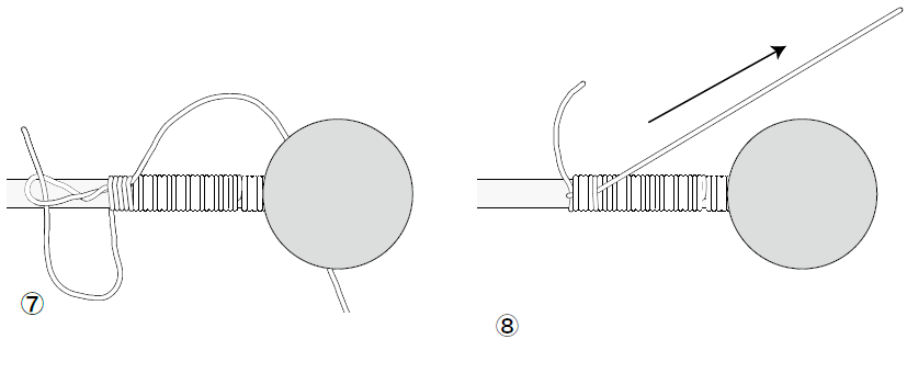 オモリの取り付け図