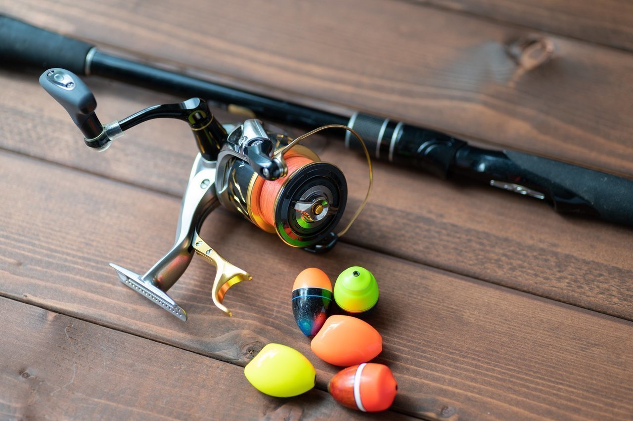 ウキ釣り用タックルの写真