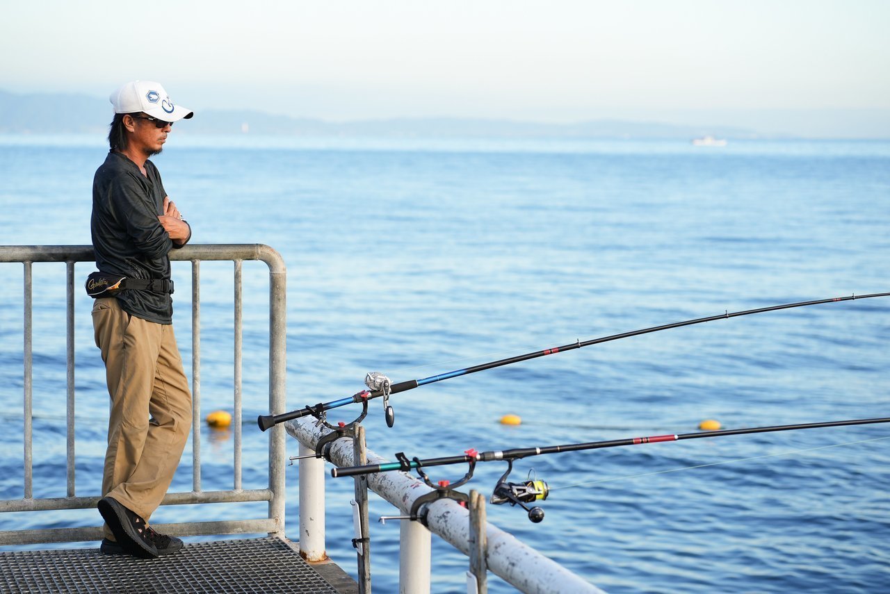 先端での竿出し