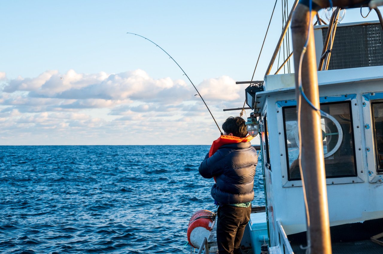 船釣りの写真