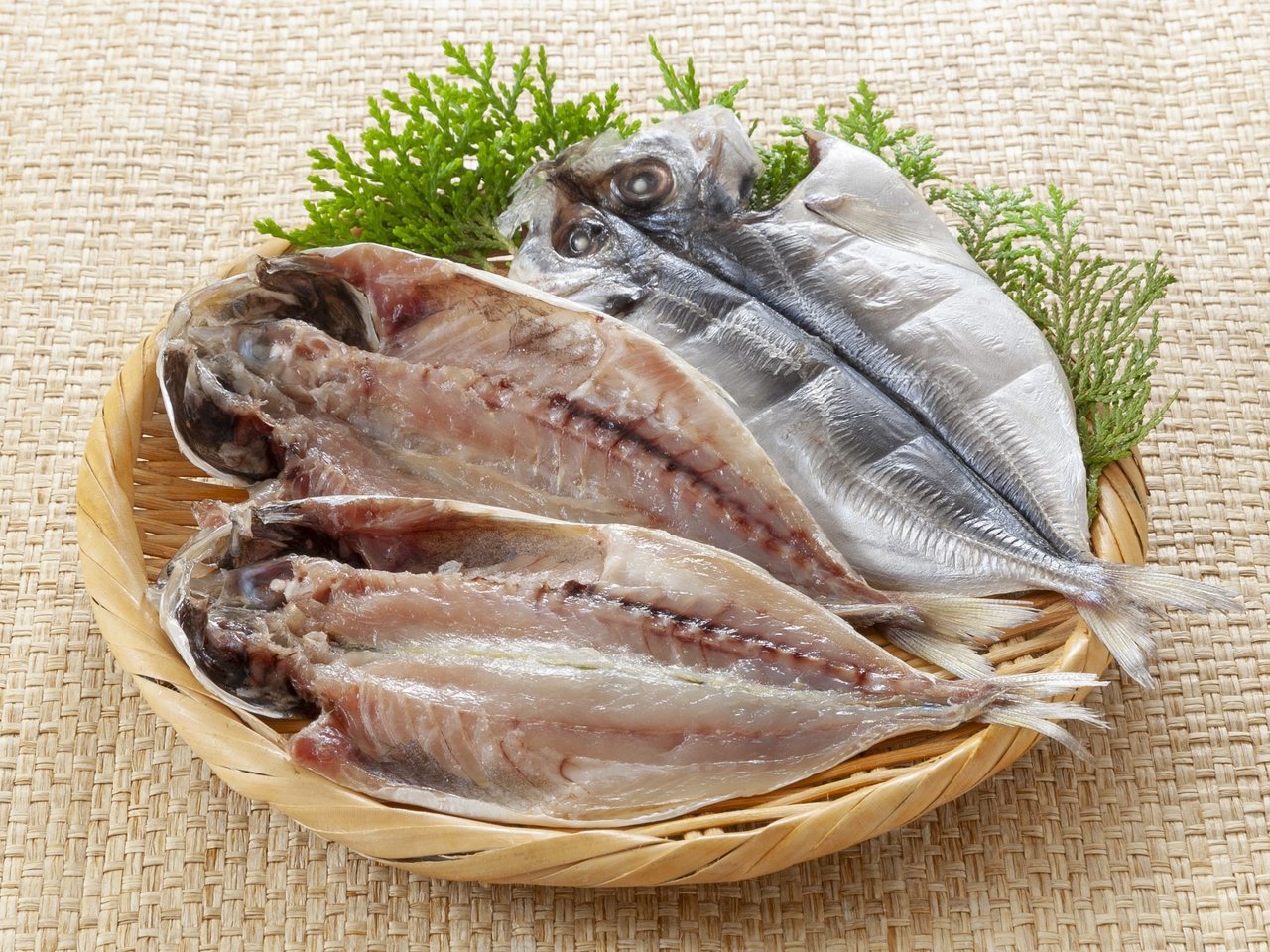 アジの開きの写真