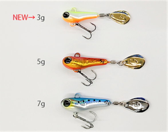 魚種を選ばない激釣ルアー【グッドミールスピン】2022年新ウエイト3g登場！