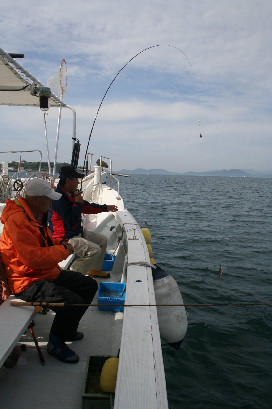 船釣りの写真