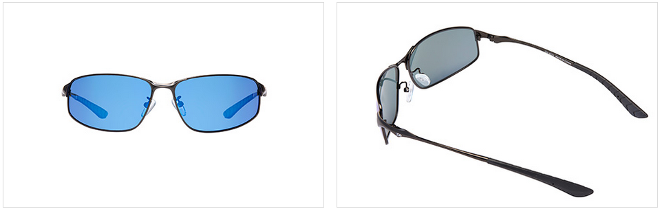 偏光グラスのアップ写真