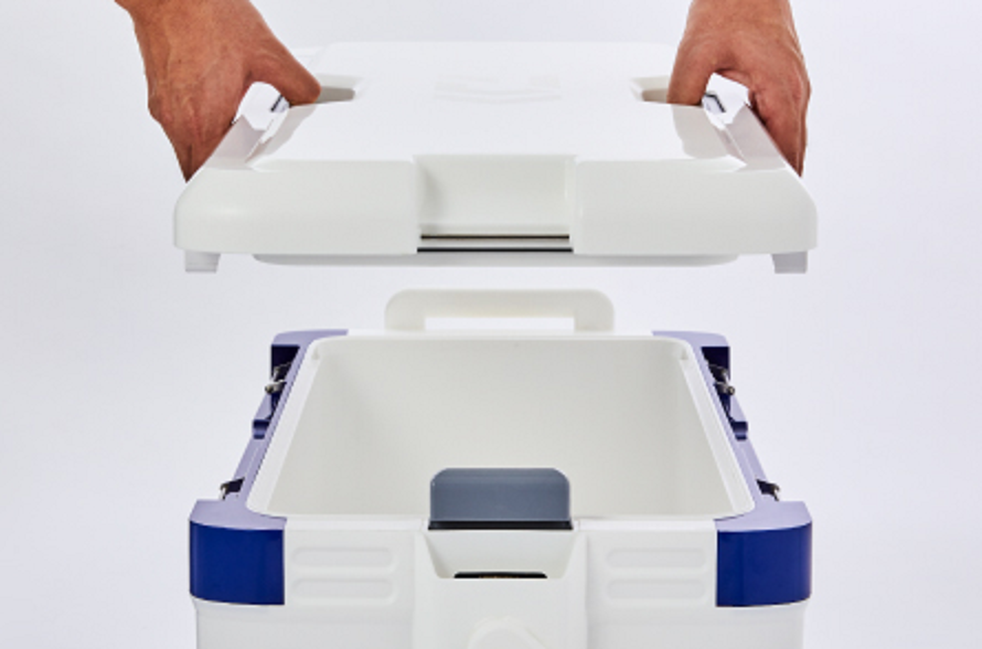 クーラーボックスのアップ写真