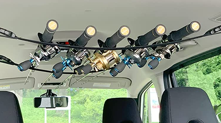 ロッドとリールのアップ写真