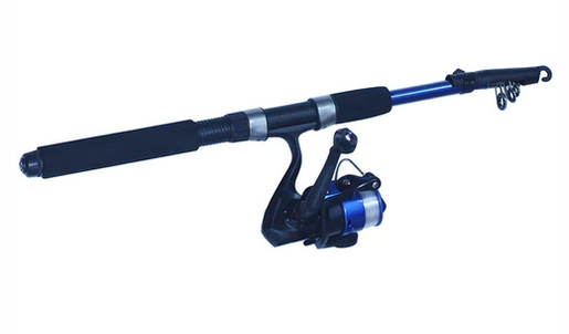 ロッドとリールのアップ写真