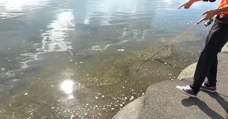 釣り人のアップ写真