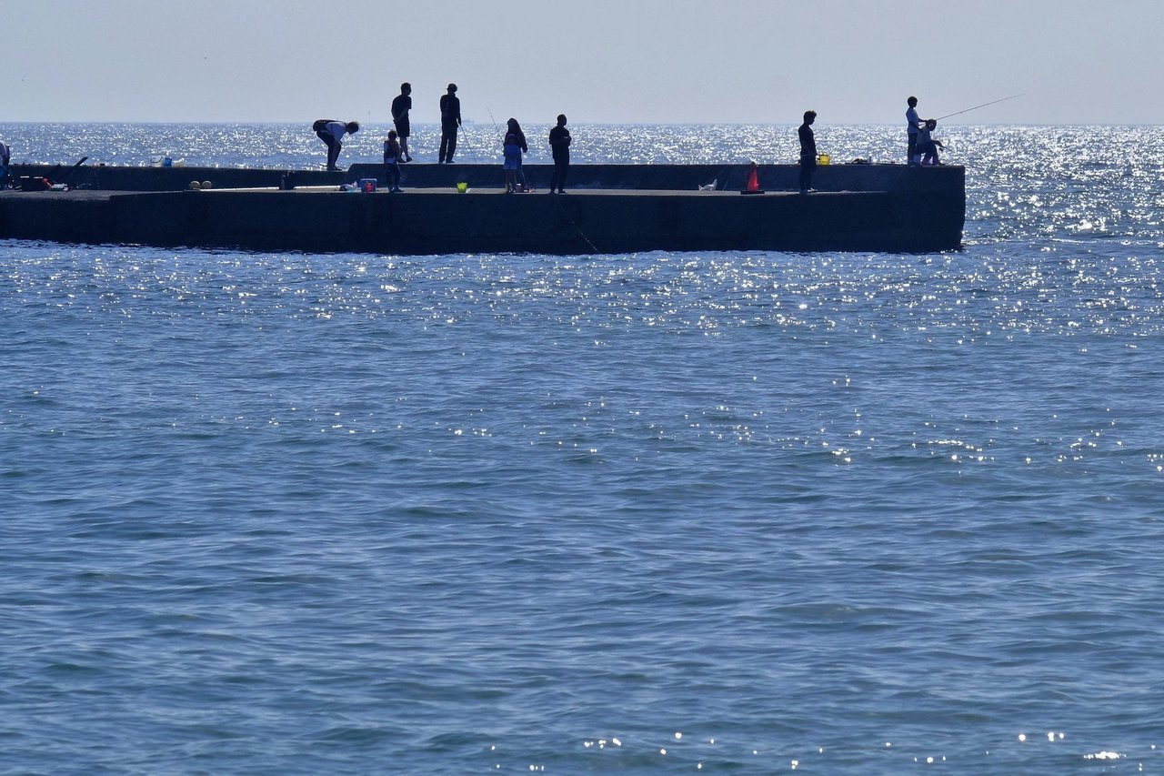 堤防釣りの写真