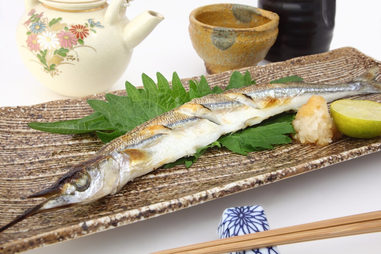 サヨリの塩焼きの写真