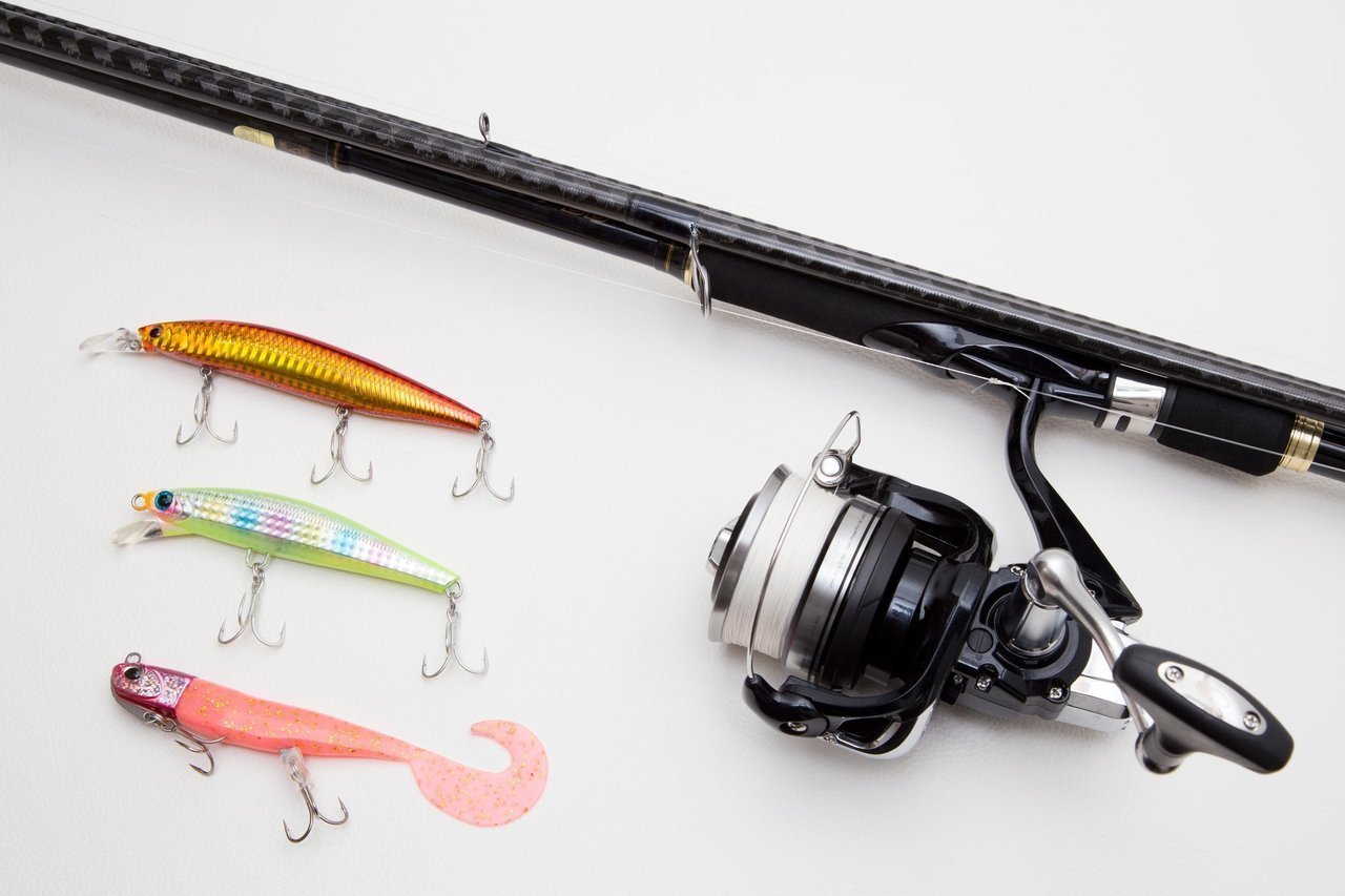 ルアーとタックルの写真