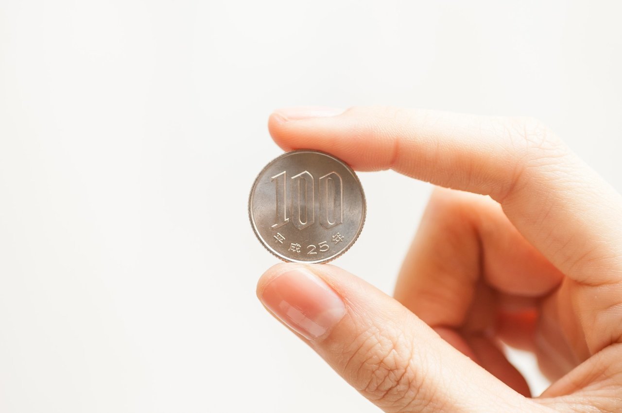 100円玉の写真