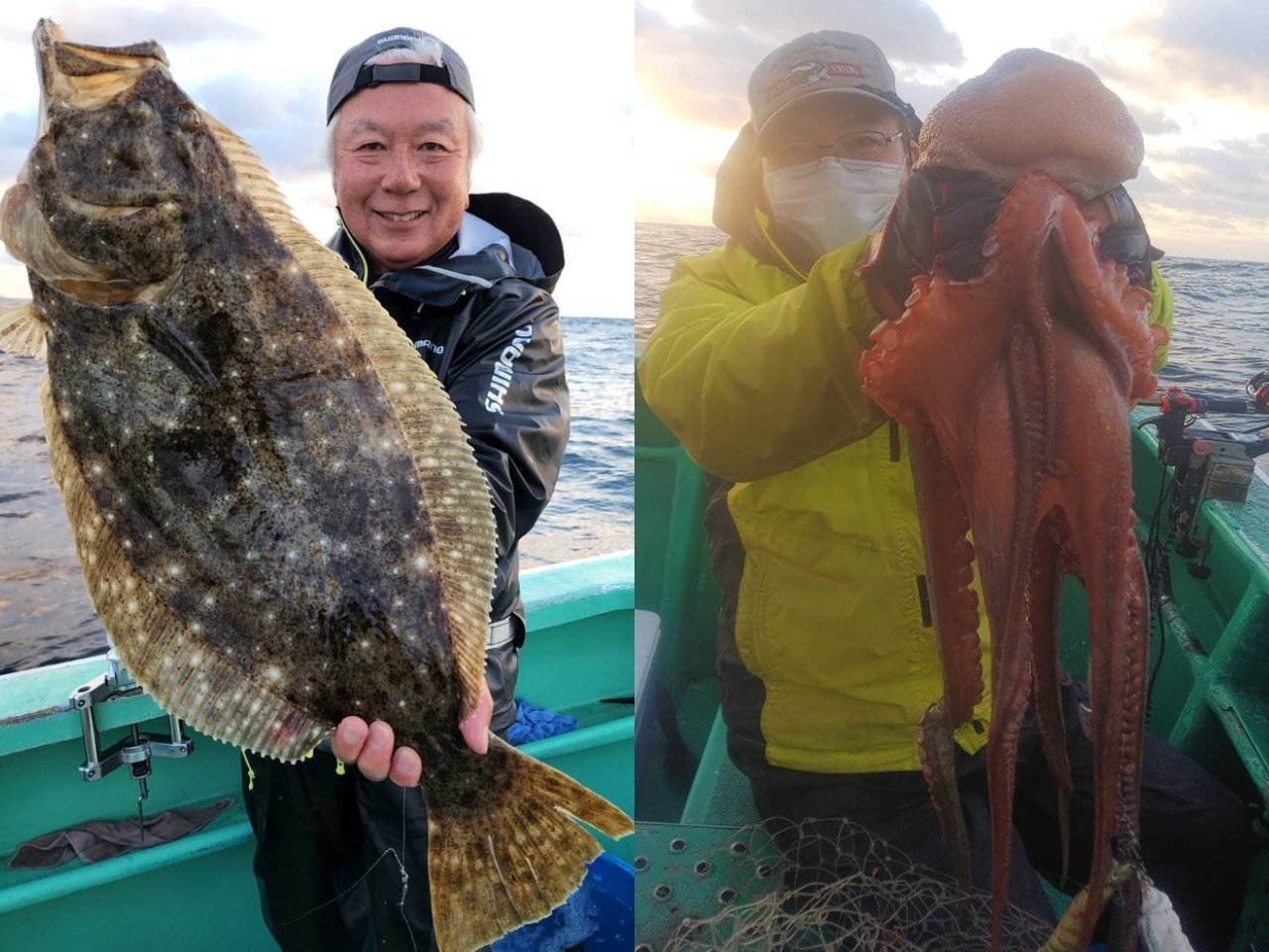 【釣果速報】デカすぎぃ！茨城県長岡丸で3.94kgヒラメ＆3.21kgマダコ上がる！大物狙いなら乗船必須です！