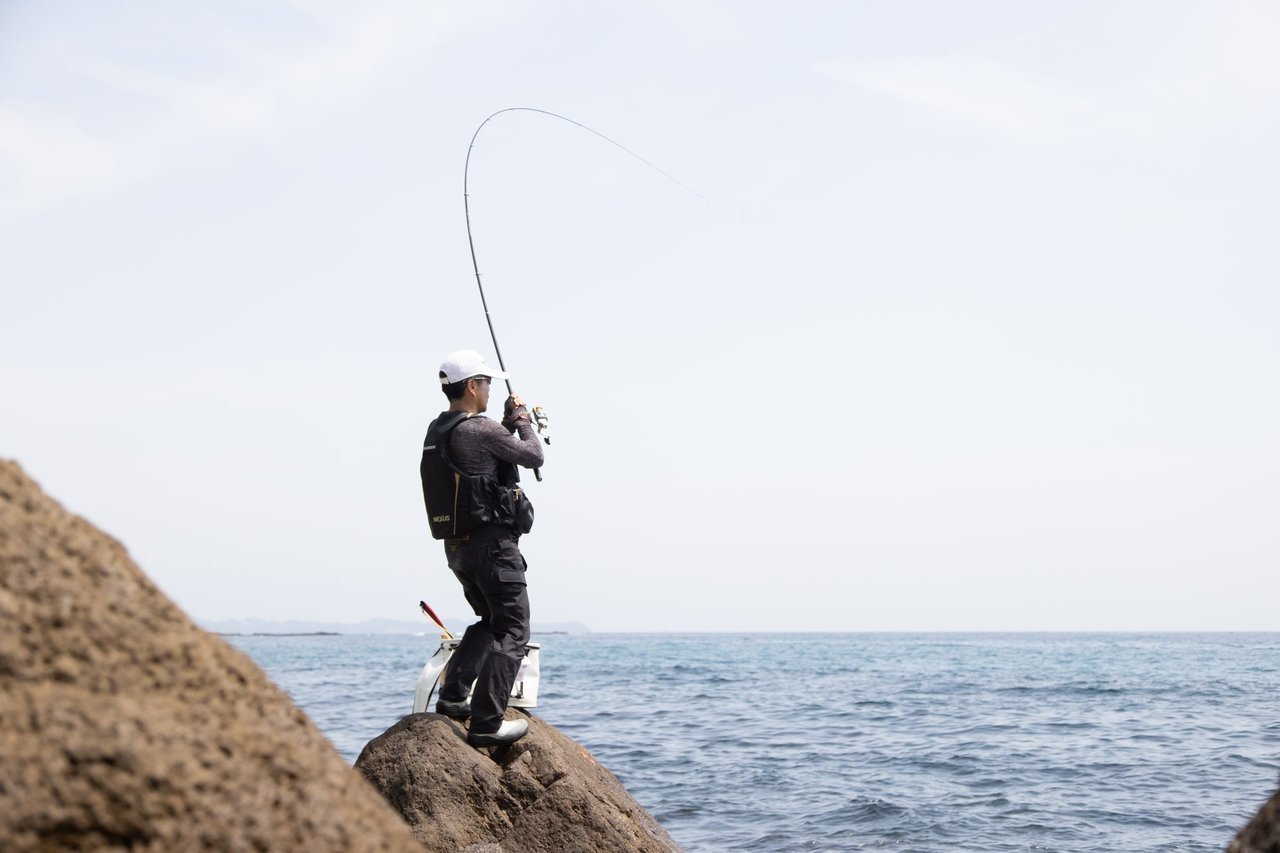 磯釣りの写真