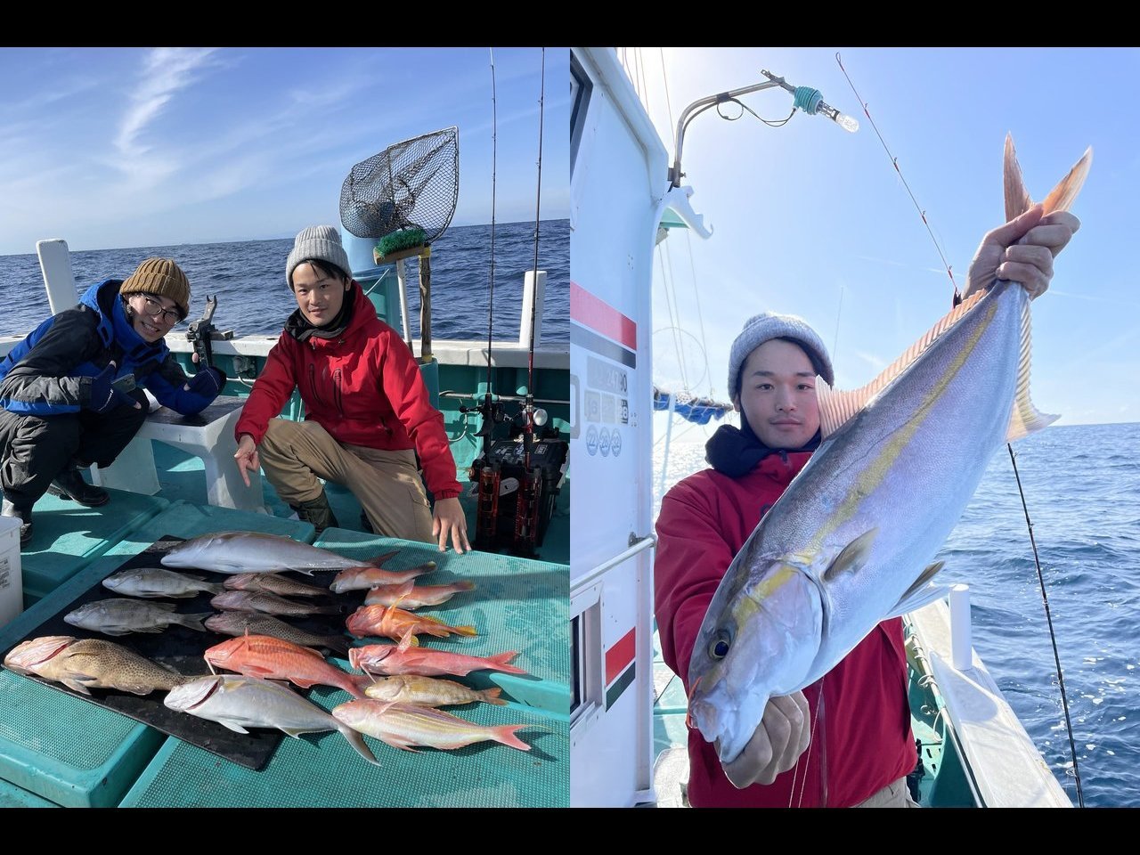【釣果速報】カンパチ・オオモンハタ・メイチダイと人気魚種が船内を彩る！和歌山県良栄丸でお土産たくさんゲットしよう！