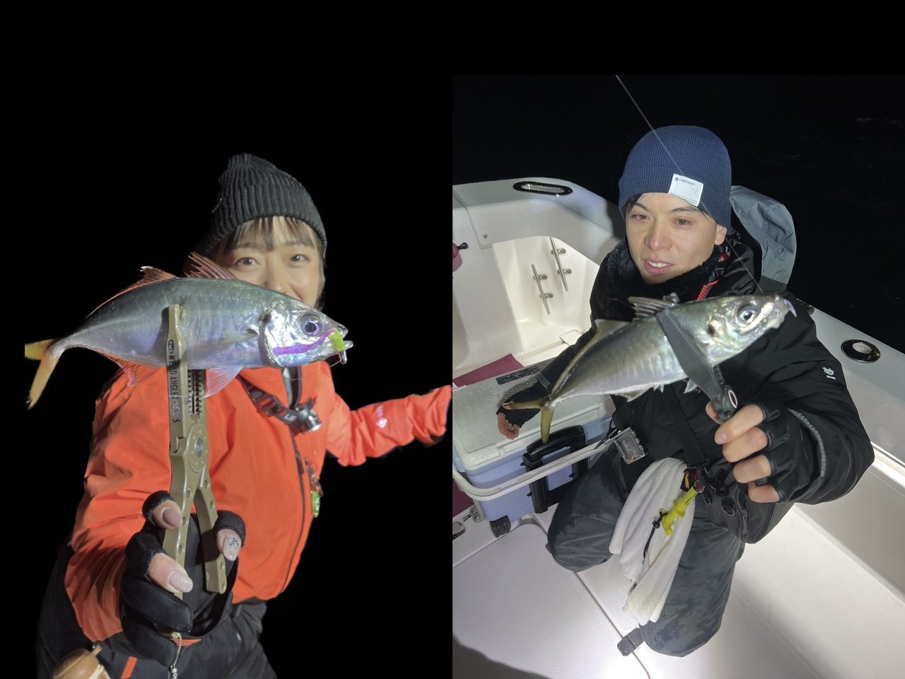 【釣果速報】和歌山県フィッシングボートAirで良型アジが大漁！ヒットカラーで最大37cmのメガアジGET！
