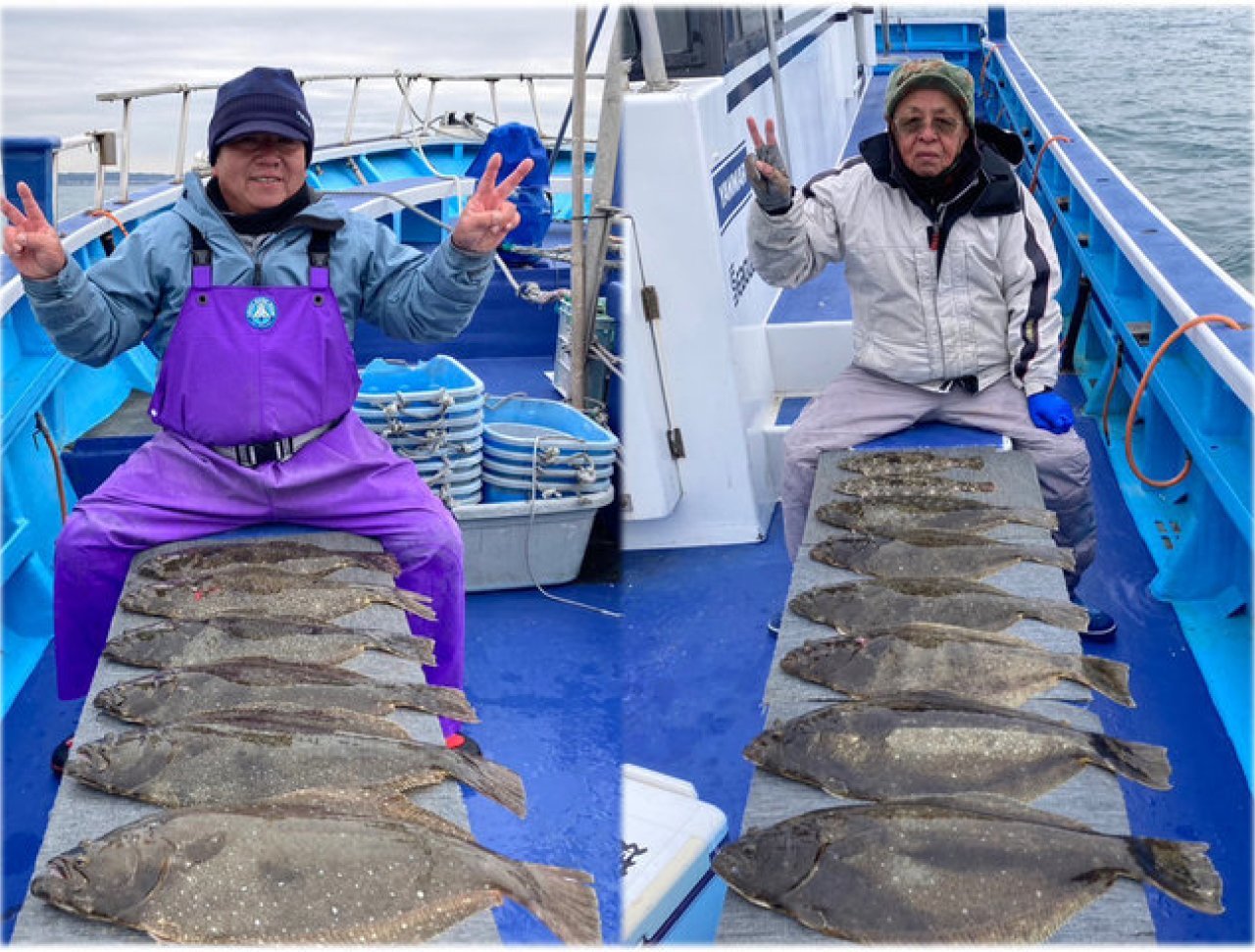 【釣果速報】千葉県第三松栄丸は今日もヒラメ爆釣！今回も2kg台主体に良型キャッチ！乗船するなら今！