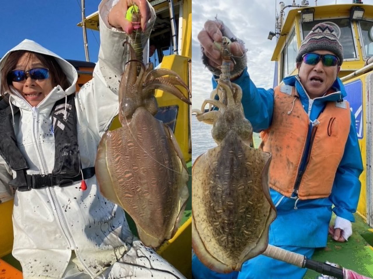 【釣果速報】神奈川県濱生丸で2kg級の驚愕スミイカを確保！釣り客11人が全員ゲット達成で大満足の釣行に！
