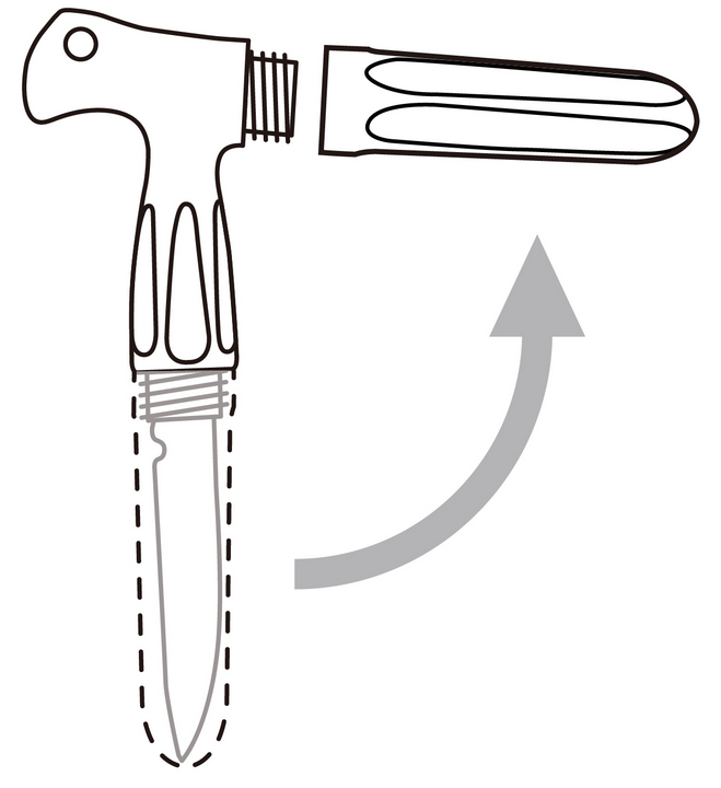 ナイフのイラスト