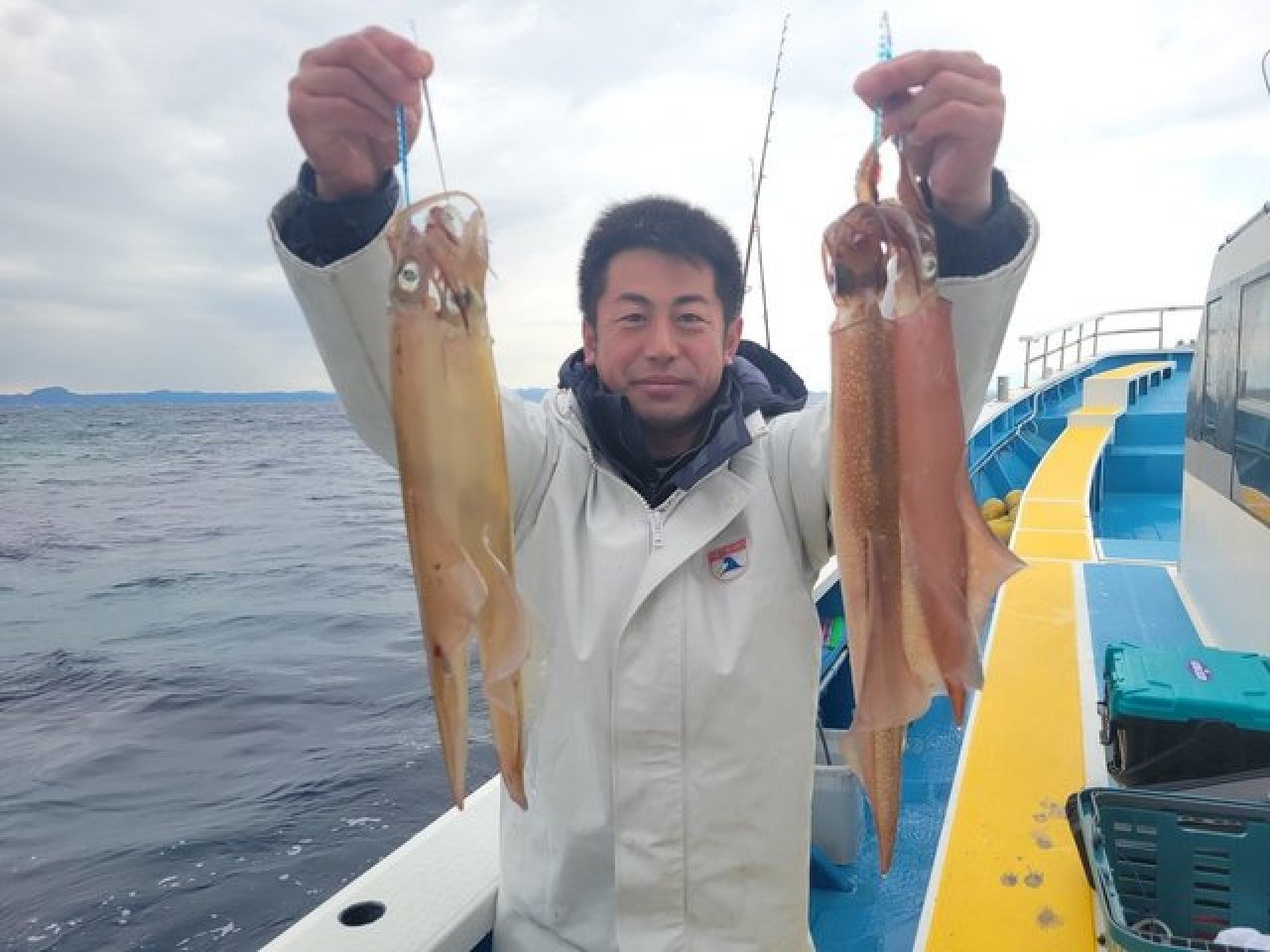 【釣果速報】神奈川県成銀丸でMAX50cmの胴長ヤリイカ確保！ビッグサイズの高級イカを今こそ狙いに行こう！