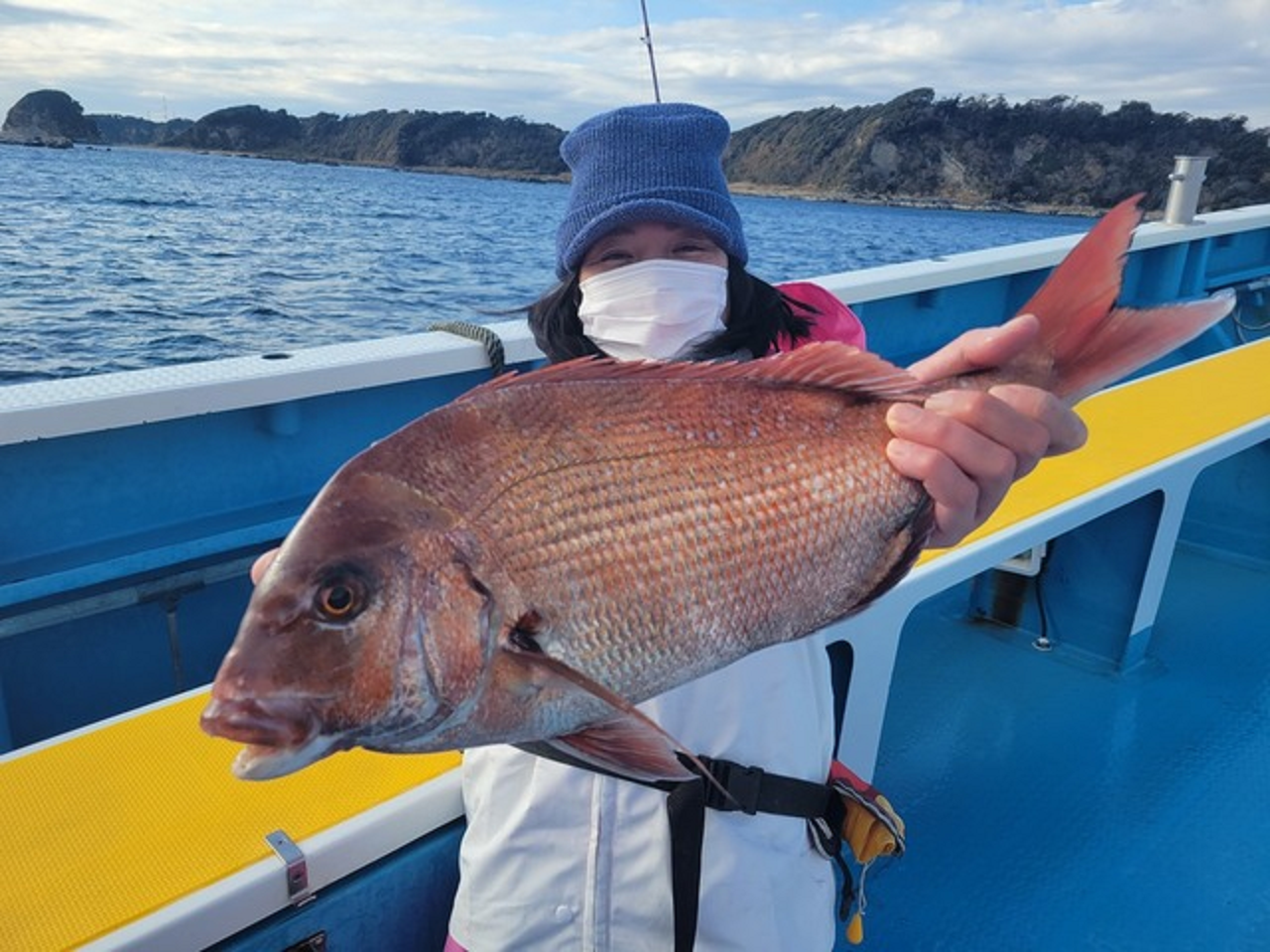【釣果速報】神奈川県成銀丸で1.8kgのでっぷりマダイをGET！今後は数釣りも見込めそう！
