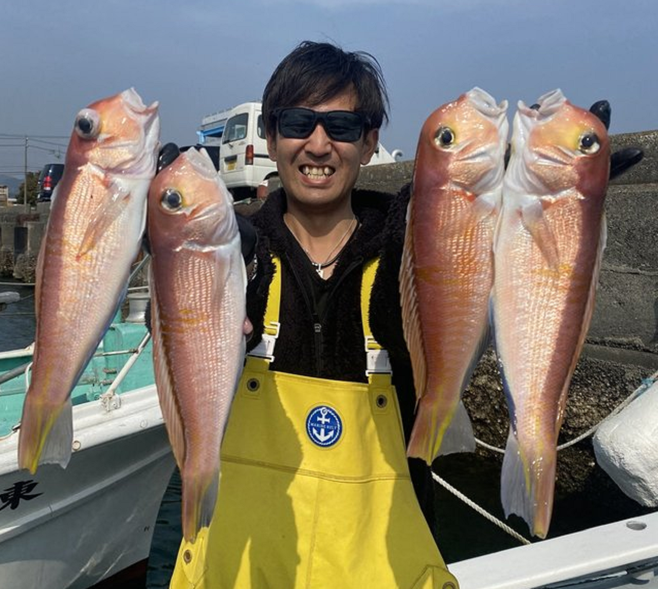 【釣果速報】一人じゃ持ちきれない！静岡県山大丸で高級魚アマダイを全員GET！竿頭はなんと11匹！