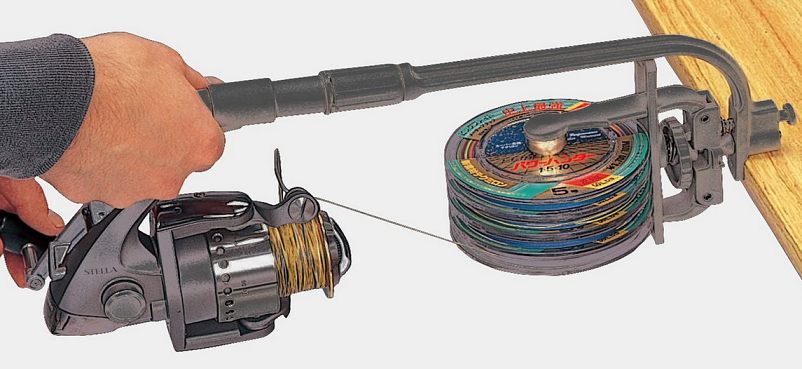 ライン巻き機のアップ写真