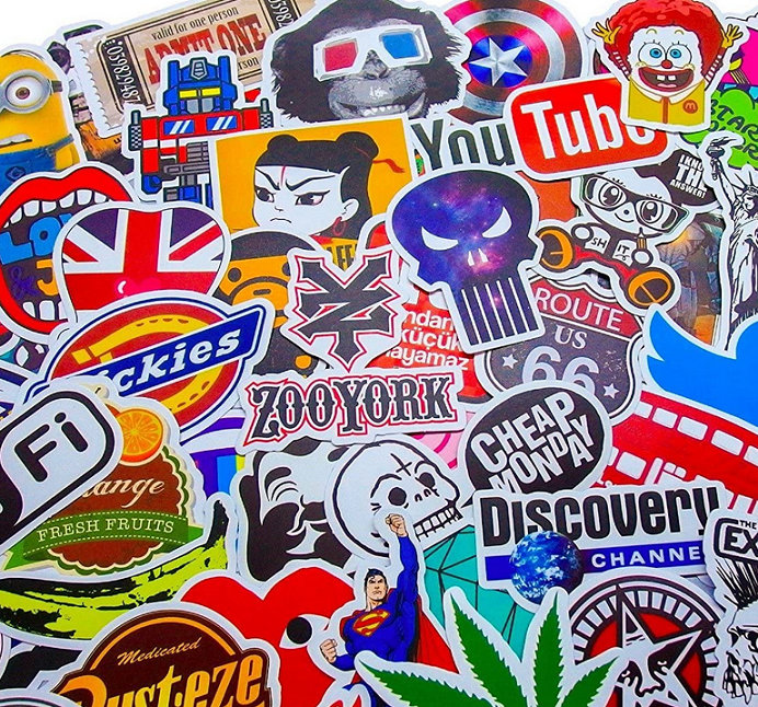 ステッカーのアップ写真