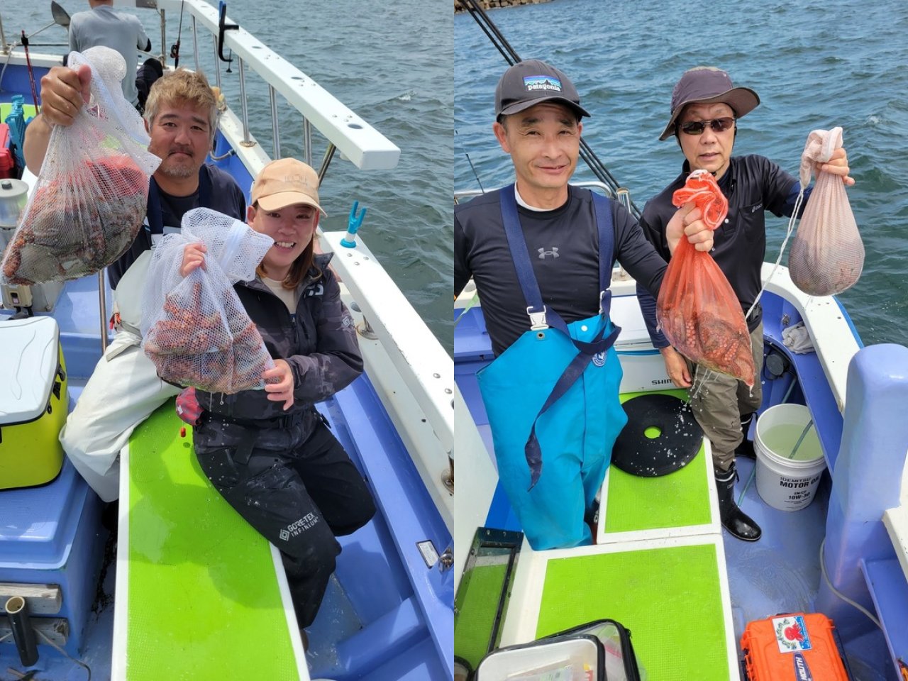 【釣果速報】千葉県洋平丸で全員マダコGET達成！1.2kgの良型タコも！好調の今、ぜひ乗船予約を！