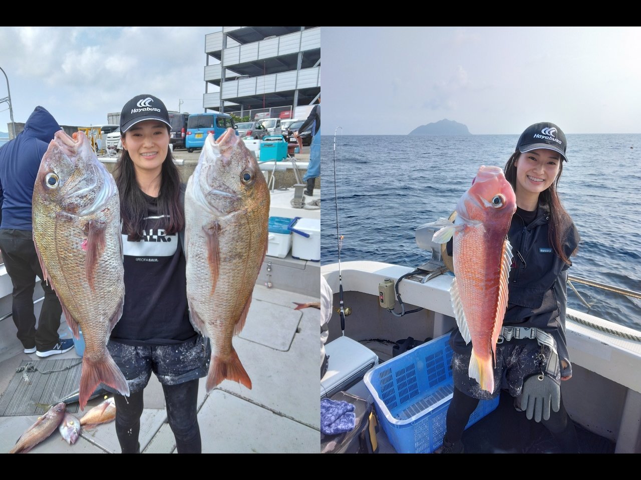 【釣果速報】福岡県木鶏丸で70cmのマダイをゲット!多彩なゲストも見え釣行は大充実!