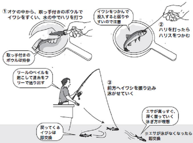 釣り方の図