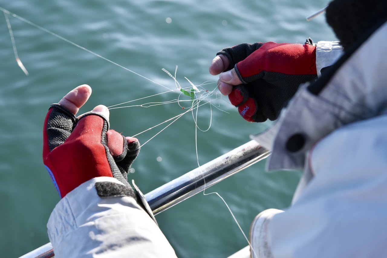 3フィンガーレスのフィッシンググローブの画像