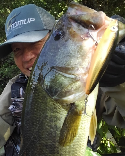 魚とルアーのアップ写真