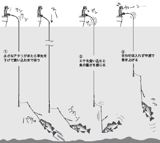 釣り方の図