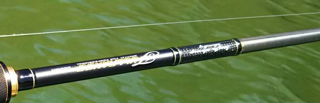 ロッドとラインのアップ写真