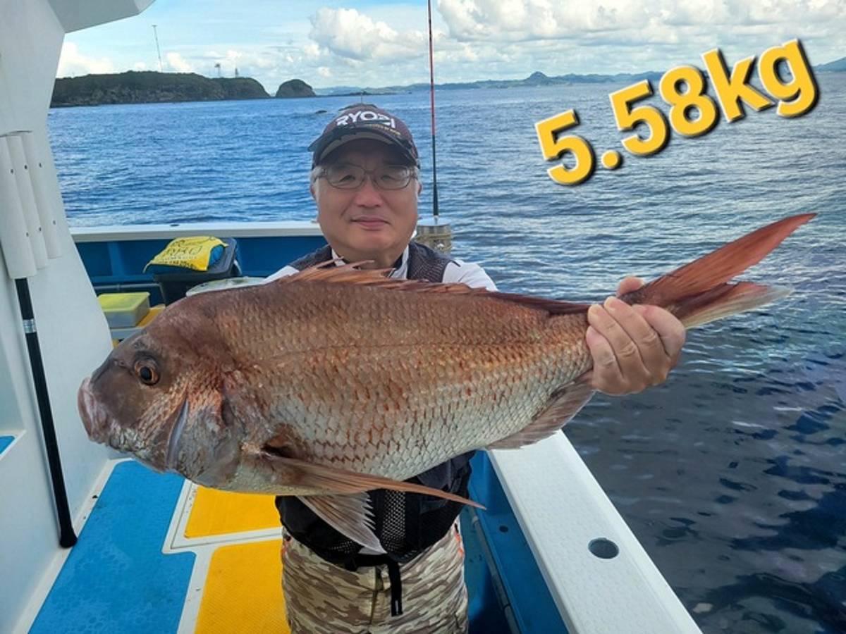 【釣果速報】でか～～～～い！神奈川県成銀丸で5.58kgのマダイキャッチ！現在、中～大鯛メインにコンスタントに釣れてる模様です！