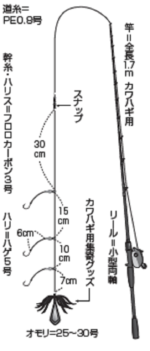 東京湾竹岡のカワハギは派手な仕掛けがお好み？（えさ政釣船店／東京湾