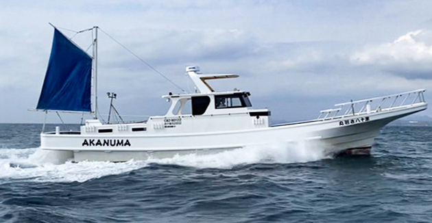 船のアップ写真