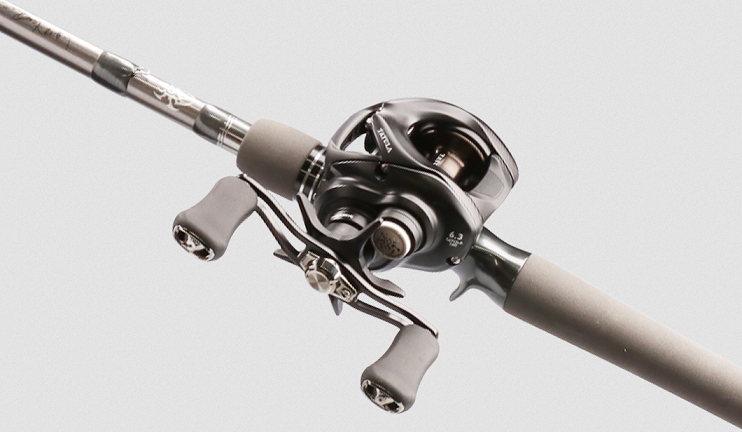 ロッドとリールのアップ写真