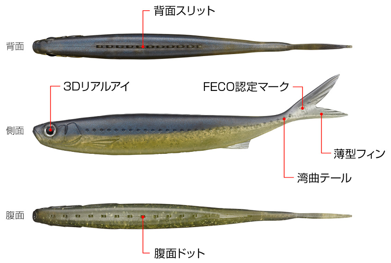 ワームのアップ写真